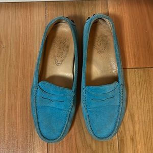 Tod’s GOMMINO DRIVING SHOES IN SUEDE - Blue